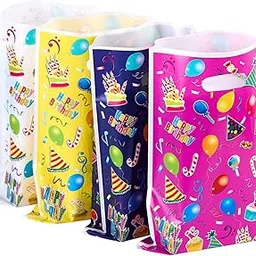 MAKABEE Medium(25.5 * 16.3cm) Happy Birthday Party Favor Bags 40 Pack Party Goodie Bags for Kids Birthday Party Small Gift Bag Bulk for Baby Shower, Wedding, Thanksgiving, Christmas, New Years-picture-23
