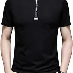 louis sense Men's Solid Regular Fit T-Shirt image 1