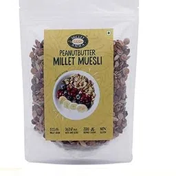 Millet Amma Peanut Butter Millet Muesli - Pack Of 1, 300 Gm, Healthy Foods, Gluten Free, Zero Refined Sugar, Vegan, Nutrient Rich, Healthy Living-image-46