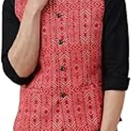 fabindia Men's Jacket (20026229_Vermillion_XS)-picture-51