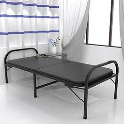 Honey Touch Metal Folding Bed Single Size with Single Layer Mattress for Sleeping Guest Bed Easily Storable (Single Layer Foam, 3ft x 6ft)-picture-14