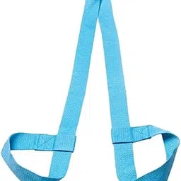 Ubervia® Cotton Yoga Mat Strap Pilates Mat Carrier Fitness Stretchy Loop Sky Blue-picture-18