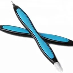 COSLUXE Nail Cuticle Trimmer Remover Plastic Handle Cuticle Pusher Rubber Nail Cleaner Double Head Dead Skin Cuticle Knife Removal Fork Nail art Tools for Girls Women and Men (Multicolors, Pack of 1)-picture-48