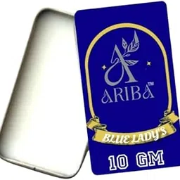 Ariba Solid Perfume Blue Lady?s | Elegant & Long Lasting Floral Scent for Women | Pocket Friendly, Alcohol-Free Balm 10gm image 1