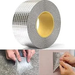 Sticky Buddy Leakage Repair Waterproof Tape for Pipe Leakage Roof Water Leakage Solution Aluminium Foil Tape Waterproof Adhesive Tape Sealing Butyl Rubber Tape for Leakage (5CM*5M (Pack Of 1))-picture-54