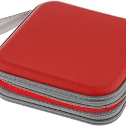 SHOPORA® 40 Disc Cd Wallet DVD Case Storage Holder Bag Carry Protector Poly Red | Drives, Storage & Blank Media | Blank Media & Accessories | Media Cases, Sleeves & Wallets-image-27