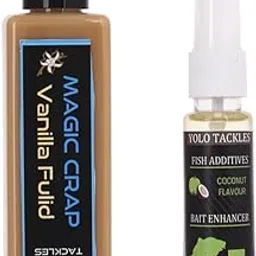 Fishing Coconut Magic Crap Bait 100ml, Vanilla 25ml Attractant Spray Combo-image-42