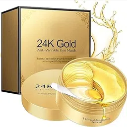24k Gold Under Eye Patches (60 PCS) eye mask, Collagen Skin Care Products, Eye Patches for Puffy Eyes masks for dark circles, Wrinkles and puffiness, Revitalises and Refreshes Your Skin (A)-picture-35