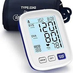 Upper Arm Electronic Blood Pressure Monitor, 9-17 Inches Cuff for Medium to Large Arms, Accurate Automatic Digital BP Machine for Home Use, Large Backlit Screen, 3 Users,199 Memories Each-picture-36