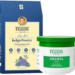 Habibs Orgamatics Natural Dye for Black Hair (Henna and Indigo powder combo pack)-picture-46
