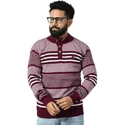 manra Men's Woolen Turtle Neck Button Full Sleeve Sweater for Winter Casual Wear (3 Button Soft 427)-picture-44