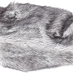 Newborn Baby Faux Fur Blanket Basket Stuffer Photography Props Light Gray-picture-33