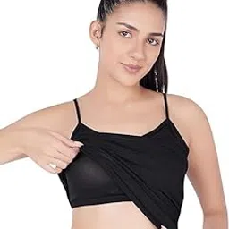vyapak creation Women's Micro Modal Elastane Camisole with Adjustable Straps, Stay Fresh Padded 2-in-1 Slip-picture-15