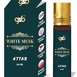 GSB White Musk Pure Natural Attar/Itra/Perfume Roll On | Alcohol Free | Long Lasting | Undiluted | Unisex | 6 ml-picture-42