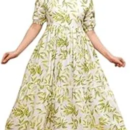 khejal Women?s Feeding Kurti in Pure Cotton | Floral Maternity Dress with Concealed Zipper | Lightweight & Comfortable Nursing Gown-picture-15