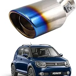 Oshotto Stainless Steel SS-006 Car Exhaust Muffler Silencer Cover Compatible with Maruti Suzuki Ignis (Multicolor)-picture-33