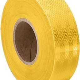 generic Radiance High Intensity Water Proof Conspicuity Warning Reflective Radium Tape Sticker 2 Inch X 10 Meter Yellow-picture-46