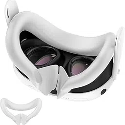 Compatible with Quest 3 Accessories, VR Face Cover for Meta Quest 3 (Grey)-image-50