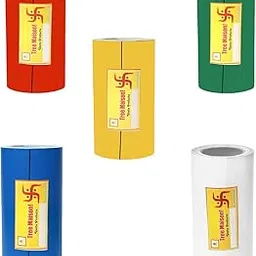 TREE MAISON CORONATING HOMES Vastu Combo of Five Color Tapes | Size - 4 Inch| Length- 10 Feet (Approx) | Vastu Remedy for Toilet | Main Door Entrance | Tape Remedy | Pack of 5-picture-18