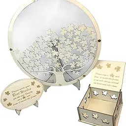 LOOM TREE® Wedding Guest Book Transparent for Wedding Reception Anniversary Baby Shower Maple Leaf | Wedding Supplies | Guest Books & Pens-picture-19