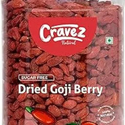Cravez Premium Dried Goji Berries - 1 KG | Sugar Free Goji Berry Dry Fruit | High in Vitamin A | Rich in Antioxidants | Boosts Immunity | Aids in Weight Management | Toppings for Fruit Salads & More-image-41