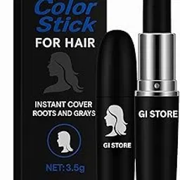 GI STORE Black Hair Dye Pencil for Men & Women - Grey Hair Coverage Touch Up Stick - Instant Hair Colour Stick - Safe & Gentle Formula - No Ammonia or Peroxide - Unisex & Travel-Friendly (new pack arrival) image 1