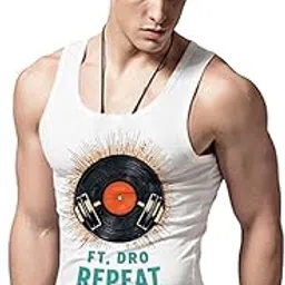 me funky Graphic Dumbbell Workout Sleeveless T-Shirt – Men's Gym Tank Top, Breathable Fitness Apparel for Weight Training & Cardio White-picture-18