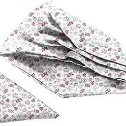 blacksmith White UK Flag Printed Satin Neckwear Ascot and Matching Pocket Square Set for Men-picture-21