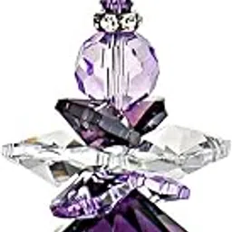 H&D Hanging Crystal Angel Suncatcher Rainbow Maker Guardian Angel Ornament for Home Window Decor (Purple)-picture-21