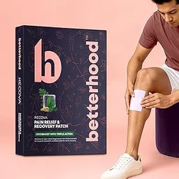 betterhood Pain Relief & Recovery Patches | Cryogel Therapy for Back Pain, Knee Pain, Muscle Pain, Cramps | Triple Action Formula of Menthol, Magnesium, Boswelia for Pain Relief & Recovery (Pack of 5)-image-24