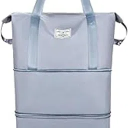 Foldable Travel Pocket Duffel Bag Hand Duffel Bag Large Capacity Folding Travel Bag Travel Lightweight Waterproof Carry on Luggage Bags Wet Separation Foldable Travel Duffel Bag\-image-43
