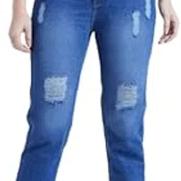inshaa High Rise Cotton Lycra Basic wash Jeans Flared fit for Girls| Women (Mid Blue)-picture-51