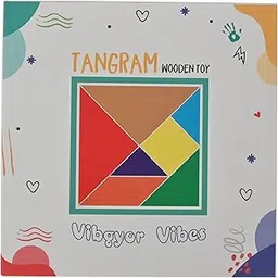 Vibgyor Vibes 7 Piece Wooden Tangram Puzzle for Mind Development of Kids-picture-27