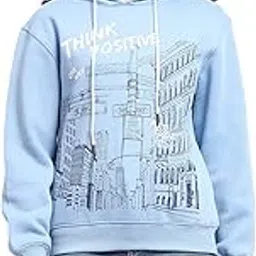 madame White Graphic Printed Hoodie Sweatshirt-picture-32