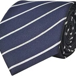 Blue Striped Formal Tie for Men & Boys | Stylish Necktie for Weddings, Office & Casual Wear | Pack of 2-picture-48