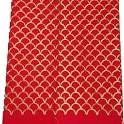 Women Blouse Piece (Unstitched) super Heavy Embroidery Golden Work1Mtr blouse matrials-image-91