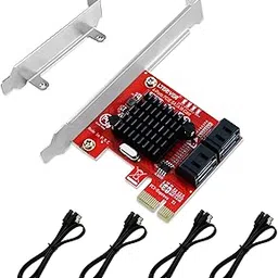 LTERIVER PCIE 3.0 X1 to 4-Ports Serial ATA/SATA 3.0 Host Controller, Plug and Play on Windows OS, MAC OS and Linux Kernel Systems-4X 6Gbps Max SATA 3.0 None Raid Ports-Support AHCI Boot Up (PCE-G3S4)-picture-30