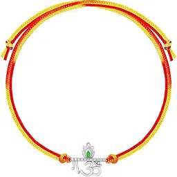 giva 925 Silver Sacred Om Rakhi|Raksha Bandhan Rakhi for Brother | Gift for Men & Boys| With Certificate of Authenticity and 925 Stamp-picture-30