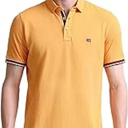 arrow Men's Cotton Solid Fitted Polo Shirt image 1