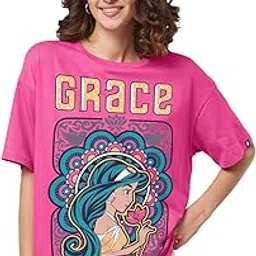 the souled store Official Aladin: Her Grace Women Oversized T-Shirts image 1