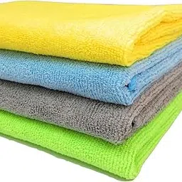 SOBBY Car Microfiber Cleaning Cloth Set of 4 pcs - Premium Microfibre Cloth for Car Cleaning, Kitchen Cleaning, Home Improvement and More - 40x40cm, 340 GSM, Multicolor-picture-11