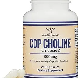 CDP Choline (Citicoline) Supplement, Pharmaceutical Grade, (60 Capsules 300mg)-picture-41