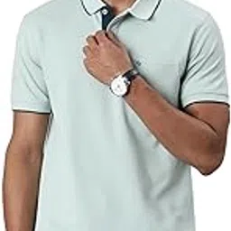 classic polo ClassicPolo Men's Half Sleeve Polo Neck Slim Fit Solid Tshirt-picture-34