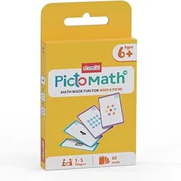PICTOMATH™ Fun Math Card Game (Ages 6+) | STEM Skills - Addition - Subtraction | Education - Mental Maths | Kids - Learning - Family Activity - Game Night | Birthday Gift - Return Gifts - Boys Girls-picture-10