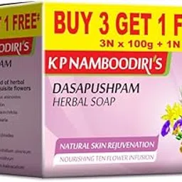 K.P. NAMBOODIRI S Dasapushpam Herbal Soap 100G - Pack Of 2-picture-44