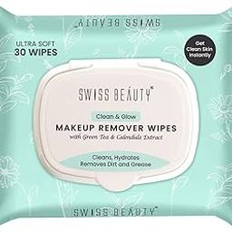 Swiss Beauty Clean & Glow Makeup Remover Wipes | With Green Tea And Calendula Extracts| Cleansing And Hydrating Facial Wipes| 30 Wipes-picture-25