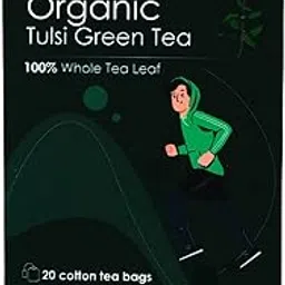 Sanatan Organic Tulsi Green Tea I Immunity Booster I India’s 1st cotton tea bags I 20 tea bags (40 cups) 40 days pack I Ayurvedi detox I Anti Viral I Antioxidant I Certified organic I Plastic Free Tea bag-picture-38