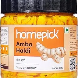 Homepick Amba Haldi 300g - Pickled Turmeric and Mango Ginger Oil free image 1
