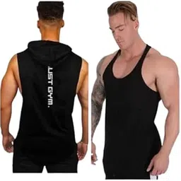 Round Neck Big Armhole Gym Stringer Vest for Men|Gym_tee126-picture-14
