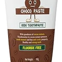 Velura toothpaste for kids Chocolate Flavour- 50 gram (2-6 years) | With Free Toothbrush| Cocoa extract for Cavity Protection, With 0% Artificial Flavors, Preservatives, Sweeteners & Colors-image-47